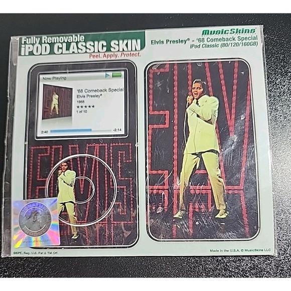 Elvis Presley 68 Comeback Special iPod Classic Apple Skin‎ NEW Sticker - Picture 1 of 4